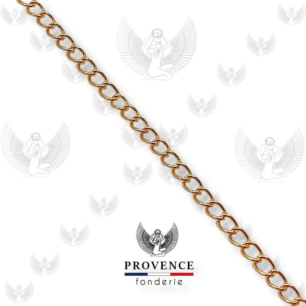 Chaîne de réglage 3.8x2.8mm, maillons ondulés, au mètre