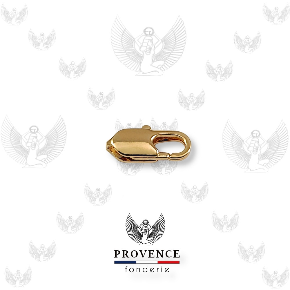 Fermoir mousqueton rectangle 12mm 