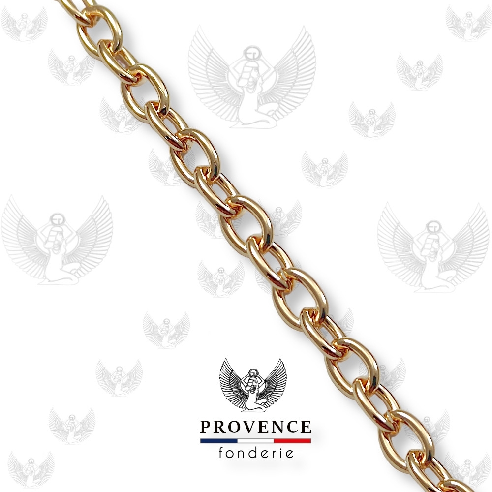 Chaîne forçat ovale 7.1x4.8mm au mètre