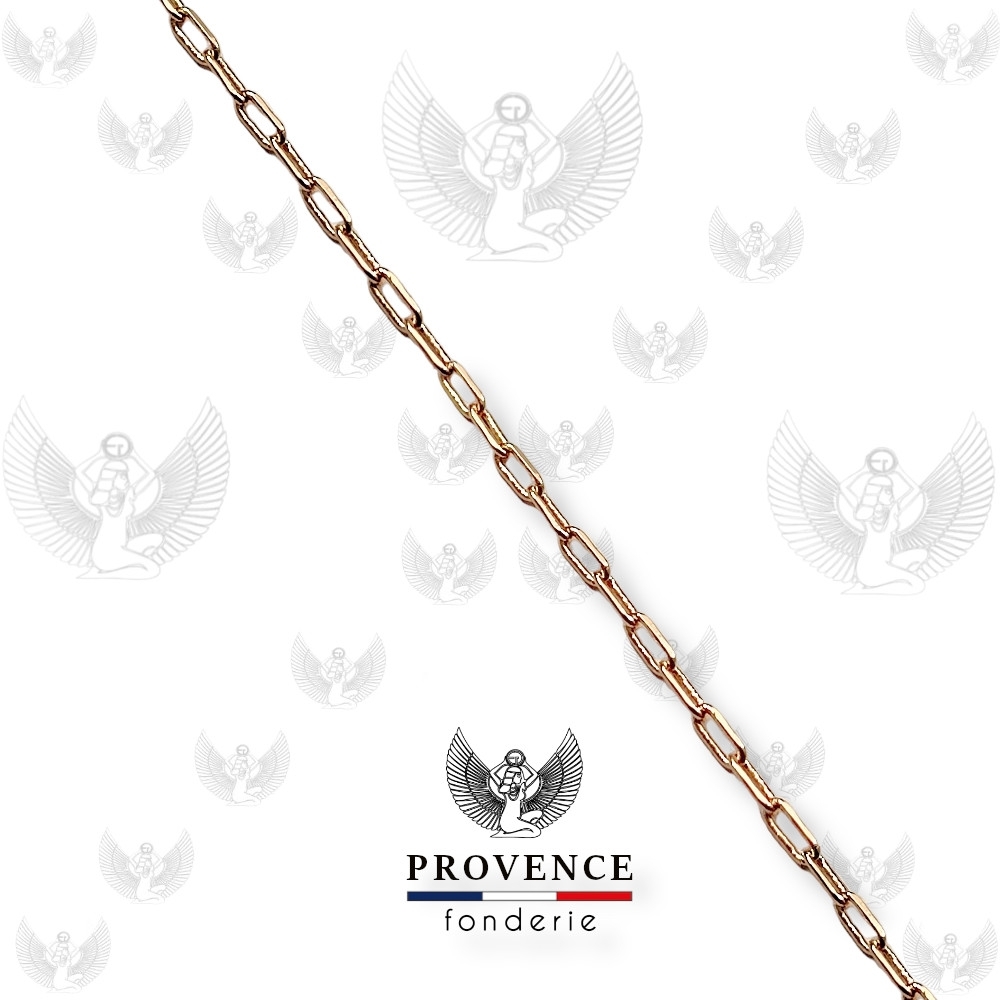 Chaîne forçat ovale 2.9x1.4mm au mètre 