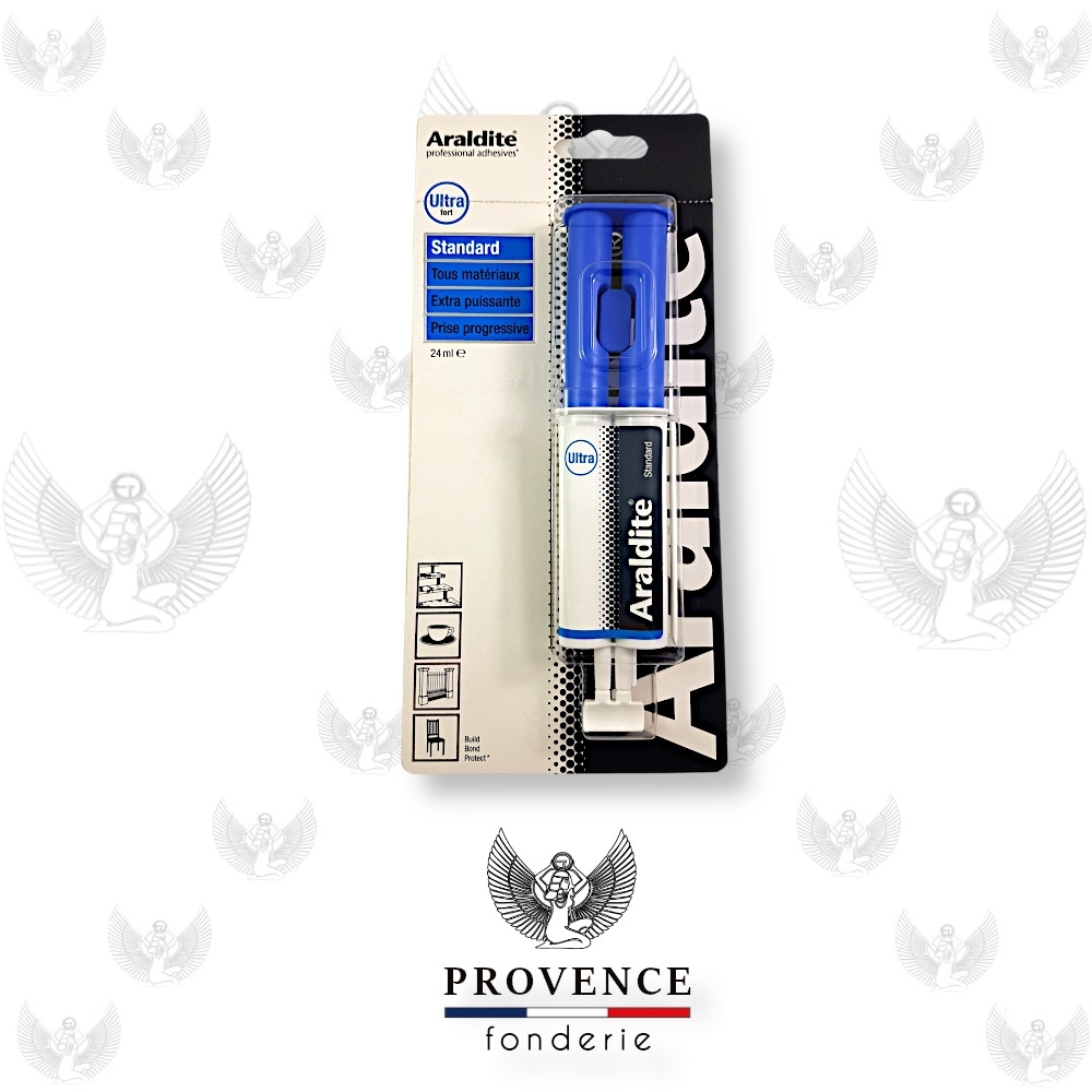 Colle Araldite Standard en seringue blister de 24ml - Tous matériaux - Prise progressive