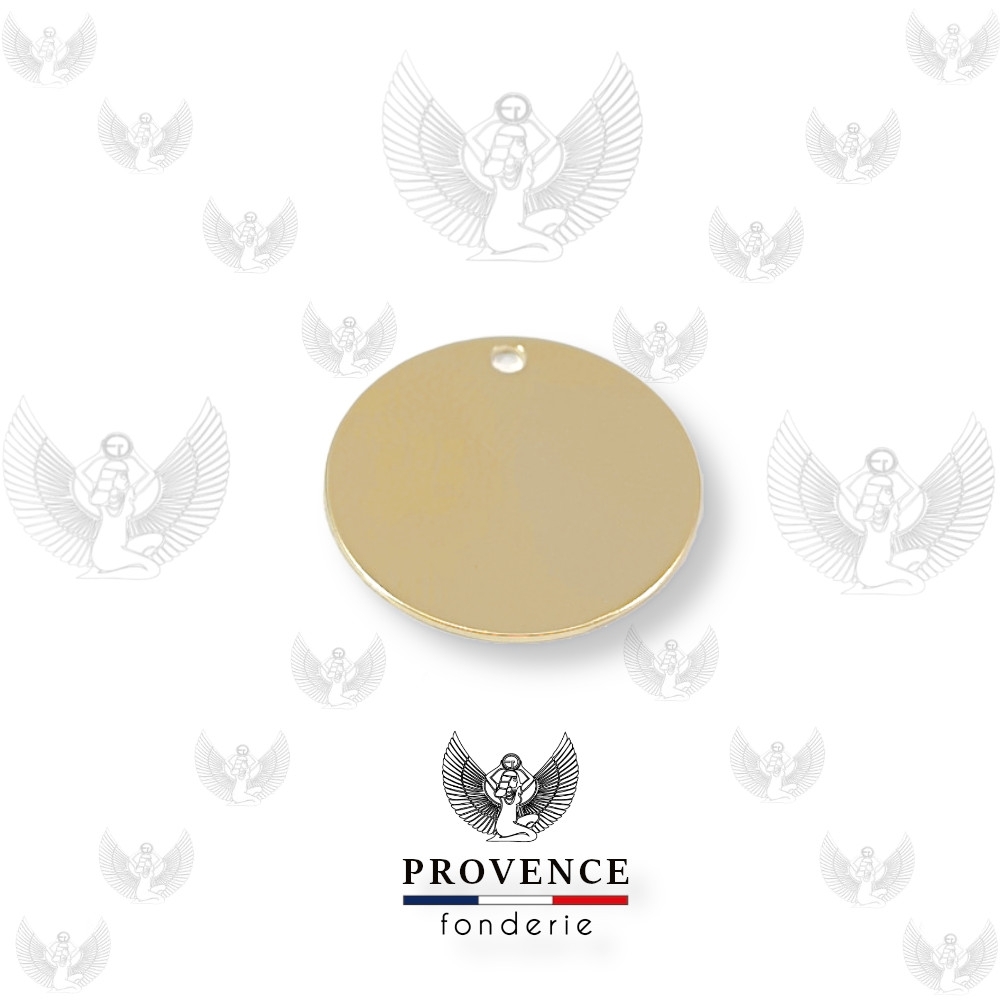 Médaille ronde Ø20mm, 1 trou