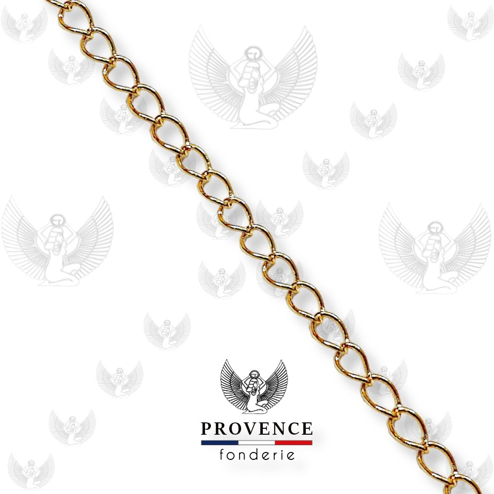 Chaîne de réglage 5x3.8mm, maillons ondulés, au mètre 