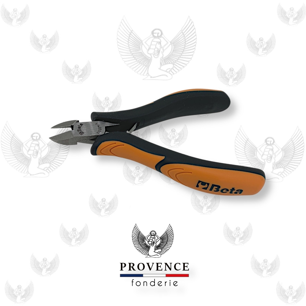 Pince BETA coupante diagonale de précision 1188BM/1, coupe axiale, longueur 12mm, branches gainées confort bi-matières