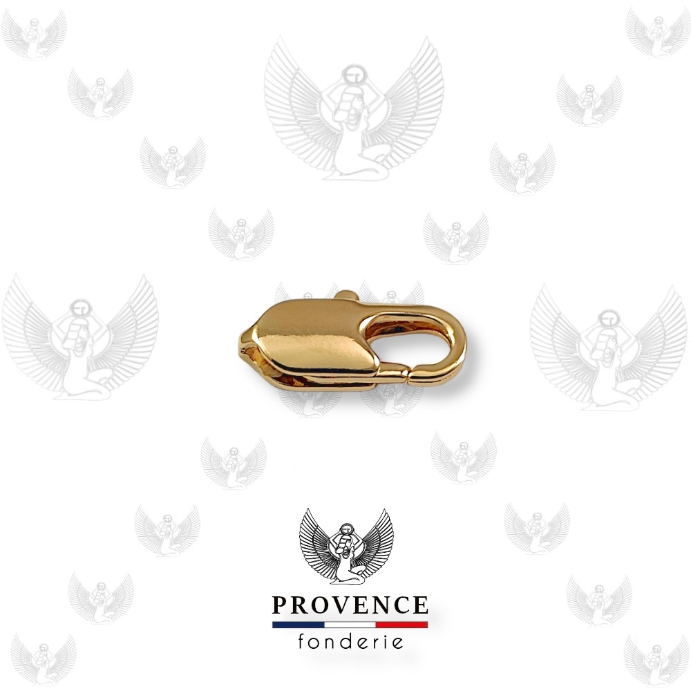 Fermoir mousqueton rectangle 14mm 