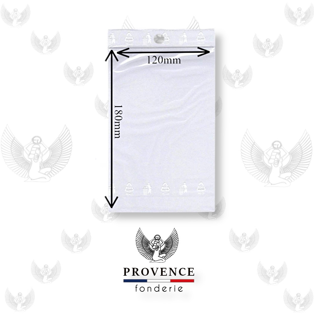 Lot de 100 sachets transparents, fermeture zip, 50 microns