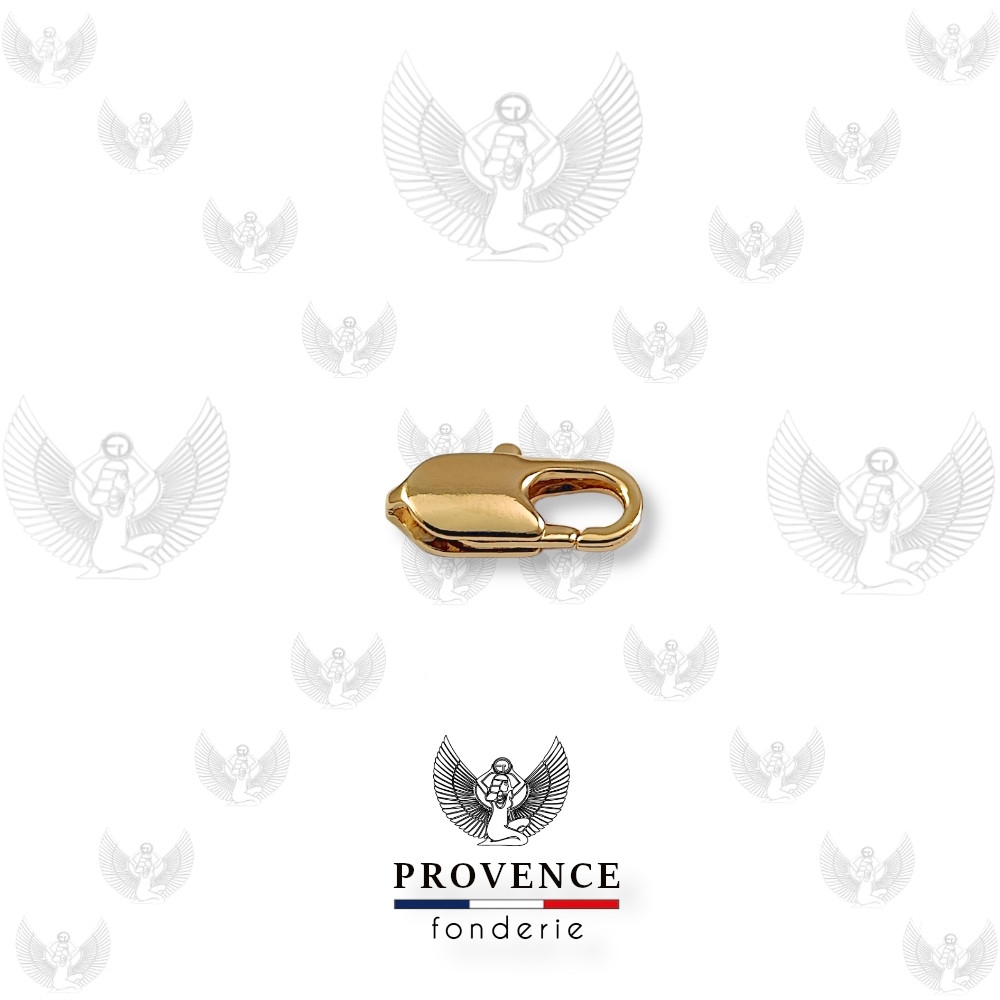 Fermoir mousqueton rectangle 10mm 