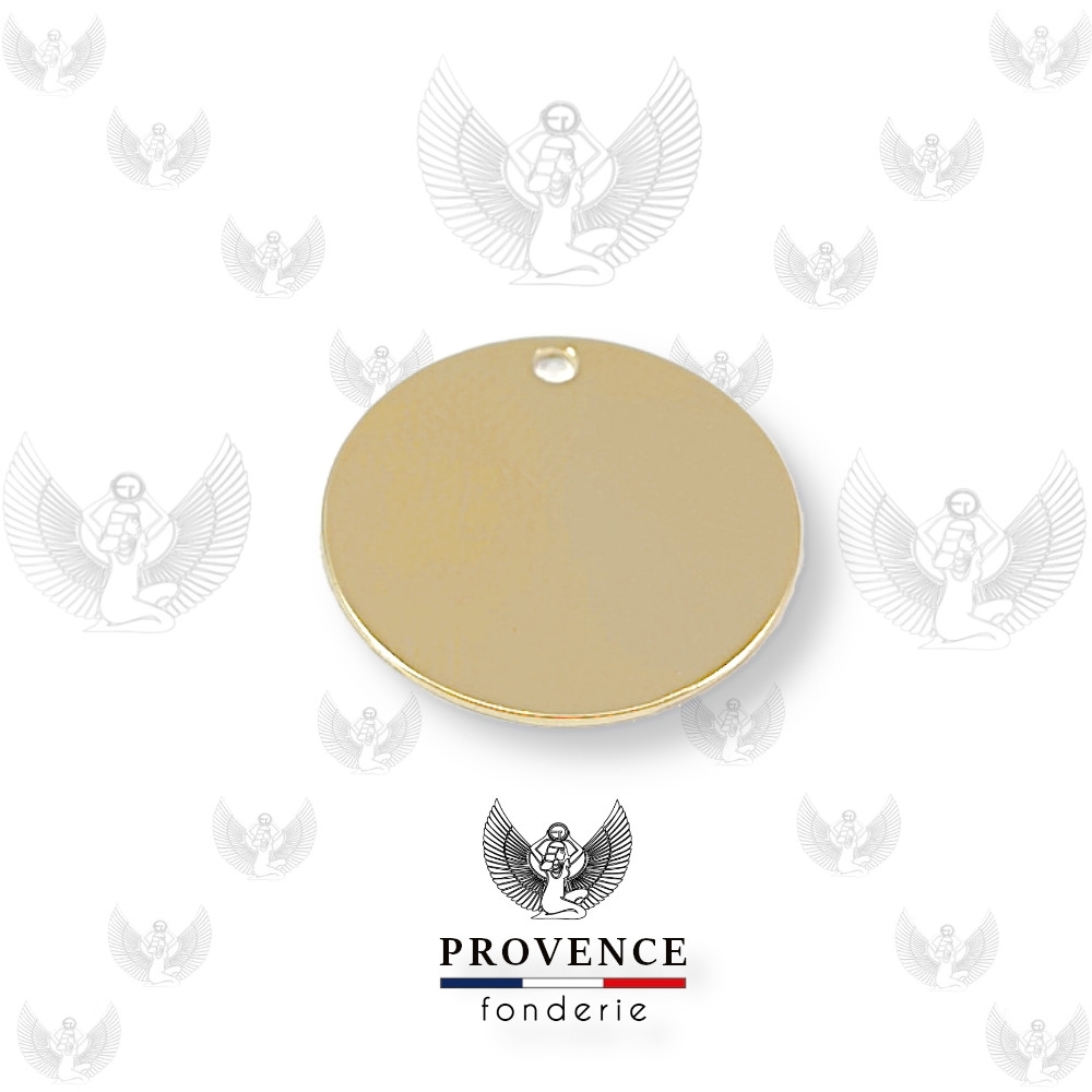 Médaille ronde Ø34mm, 1 trou