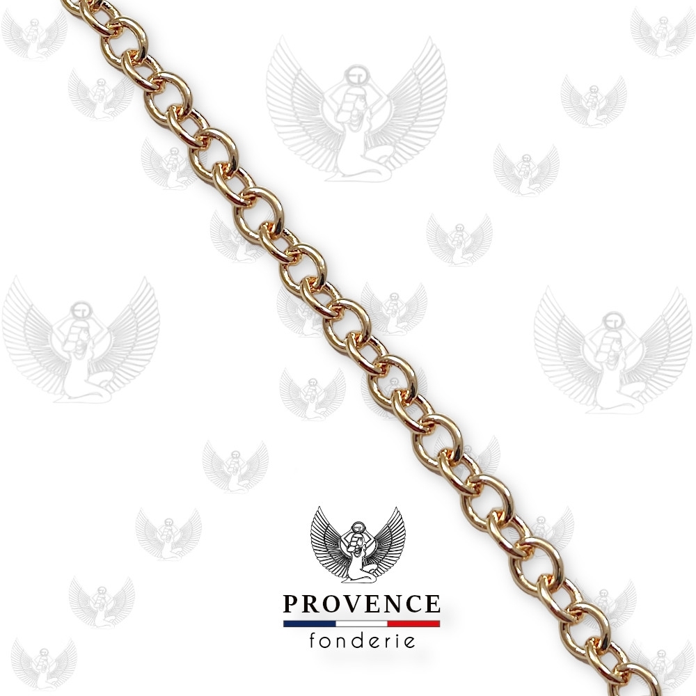 Chaîne forçat ovale 1.5x1.1mm au mètre