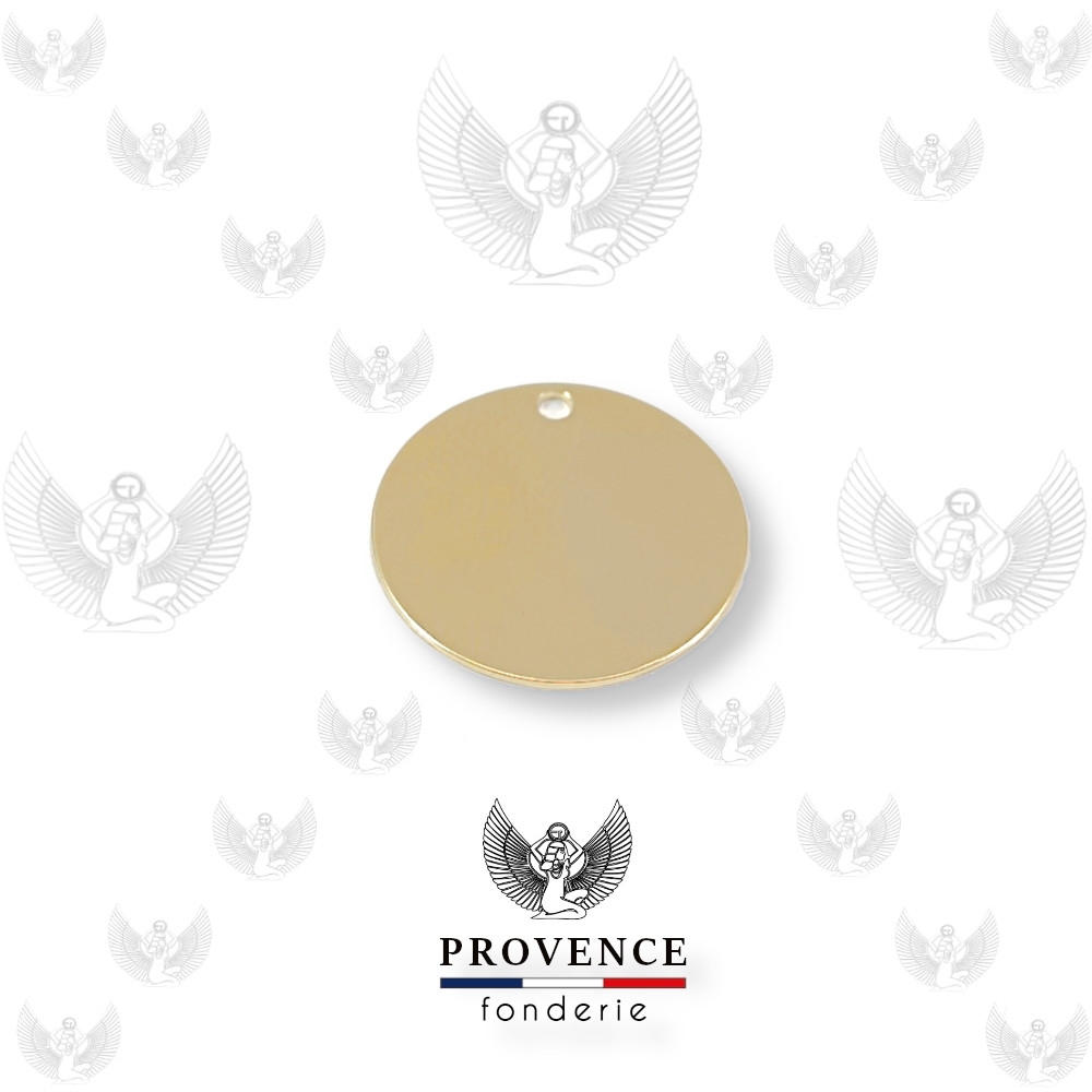Médaille ronde Ø18mm, 1 trou